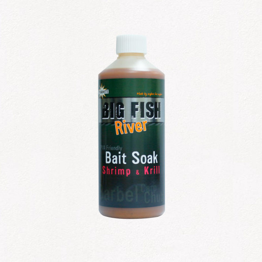 Dynamite Baits Big Fish River Bait Soak Shrimp and Krill 500ml