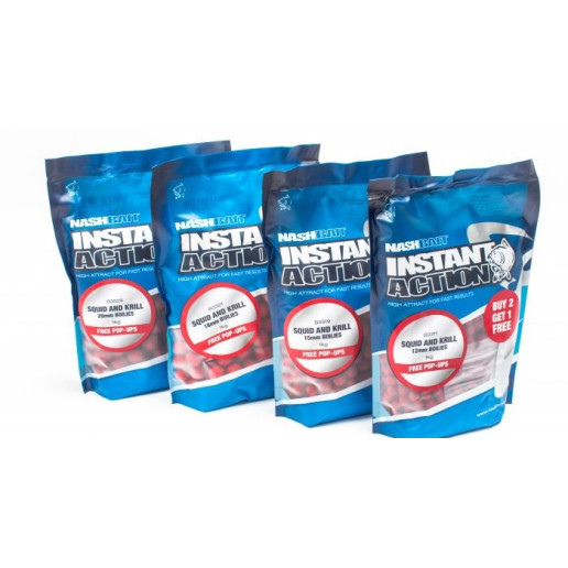 Nashbait  Instant Action Squid and Krill Boilies 20mm 1kg 