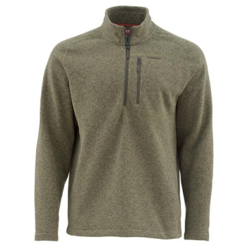 Simms Rivershed Sweater-Quarter Zip Loden XL